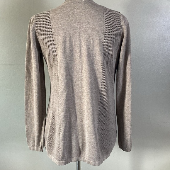 Belldini Cocoa Powder Heather Brown Open Front Cardigan Sweater Sz XL NWOT - Picture 6 of 10